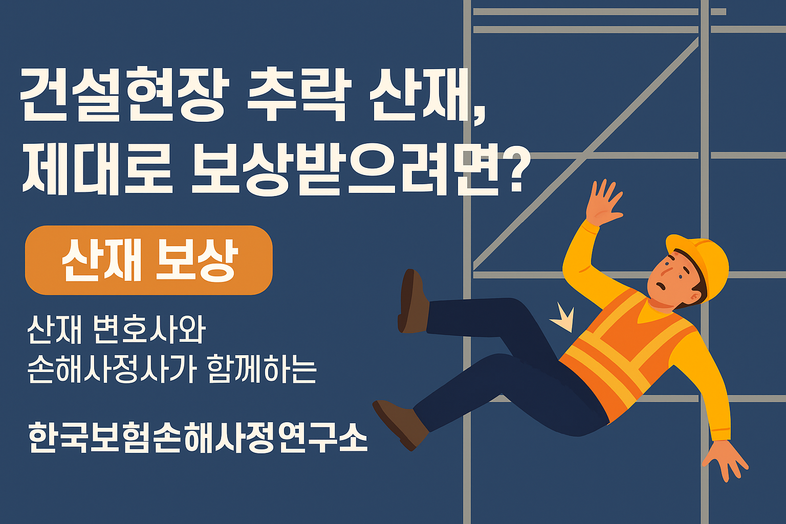 건설현장 추락 산재, 산재 보상, 산재 변호사