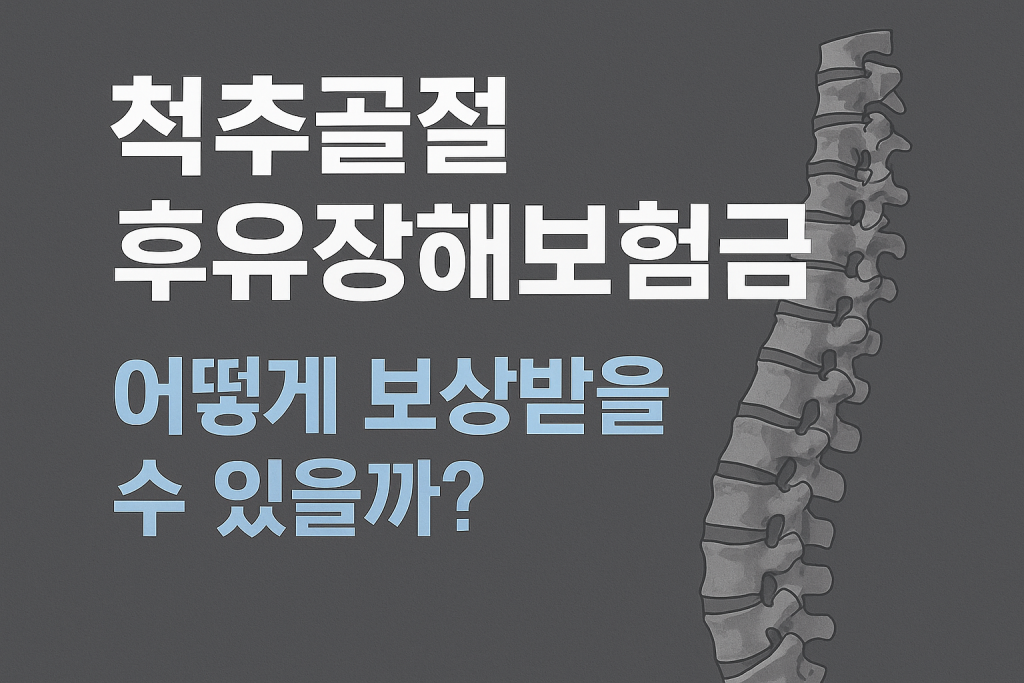 척추골절 후유장해보험금