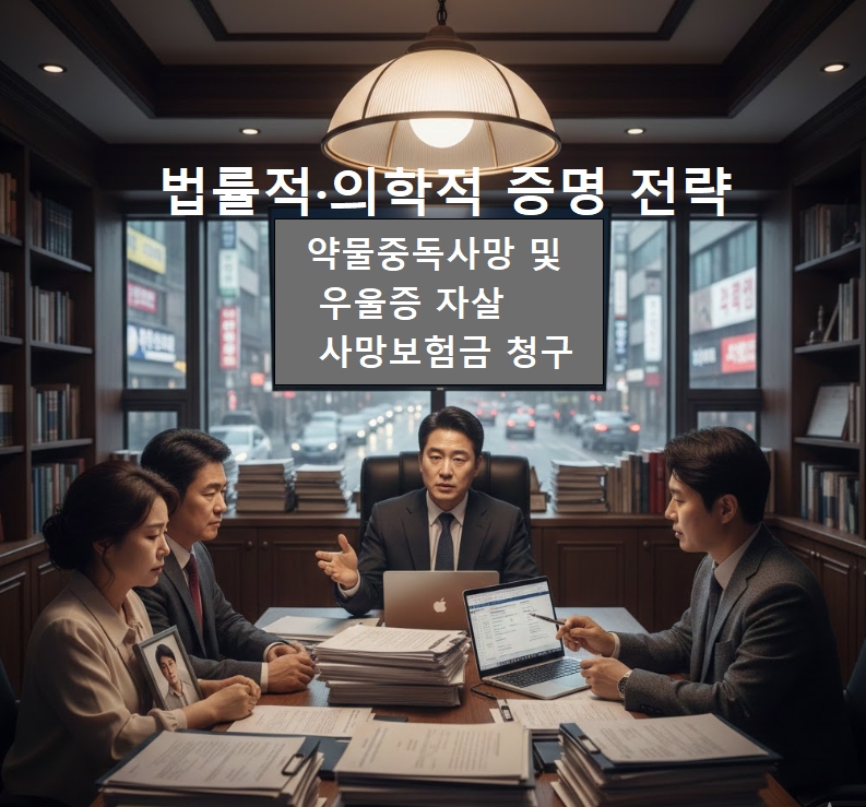 약물중독사망 및 우울증 자살 사망보험금 청구, 법률적·의학적 증명 전략